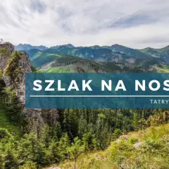 Malowniczy szlak na Nosal w Tatrach Polskich. Góry porośnięte lasem, skaliste zbocza i piękny widok.