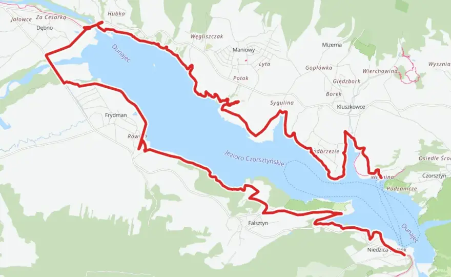 Trasa rowerowa Czorsztyn - Jak zaplanować pętlę wokół jeziora?